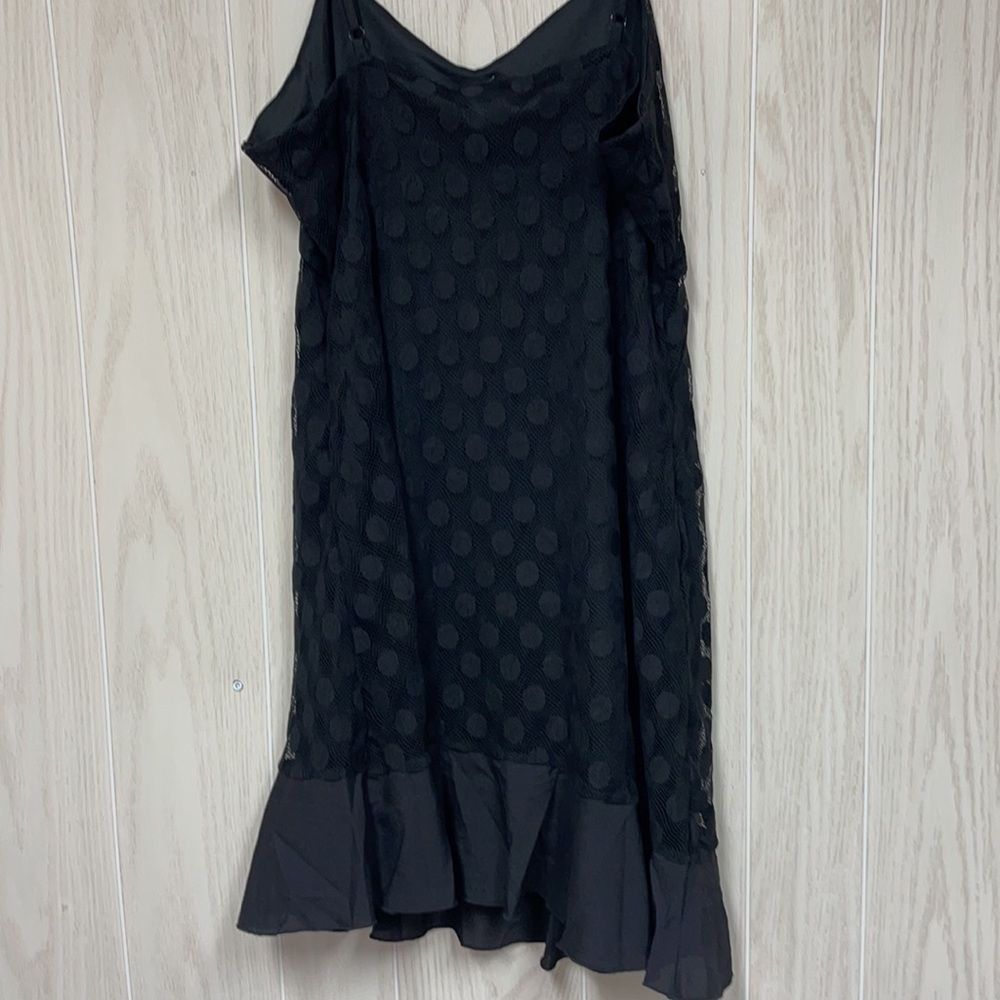 Romeo and Juliet Black Polkadot Slip Dress Size Large - Picture 4 of 4